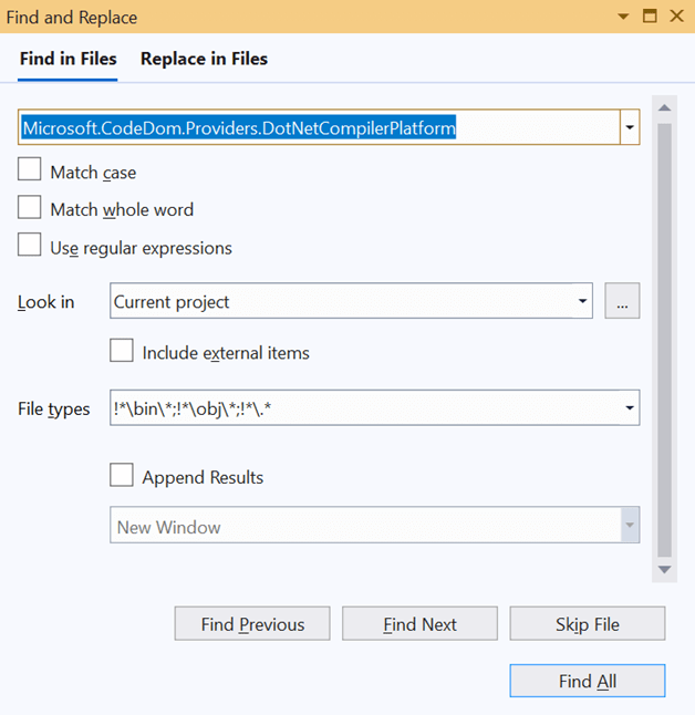 Could Not Find A Part Of The Path... bin\roslyn\csc.exe
